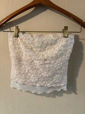 Kimchi Blue Cream Lace Bandeau Top